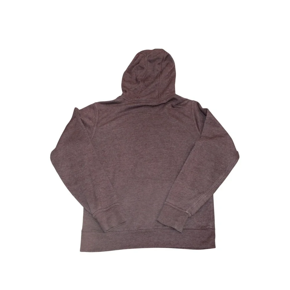 The North Face Hoodie Mens‎ Small Brown Red Logo Good Pullover Sweatshirt
